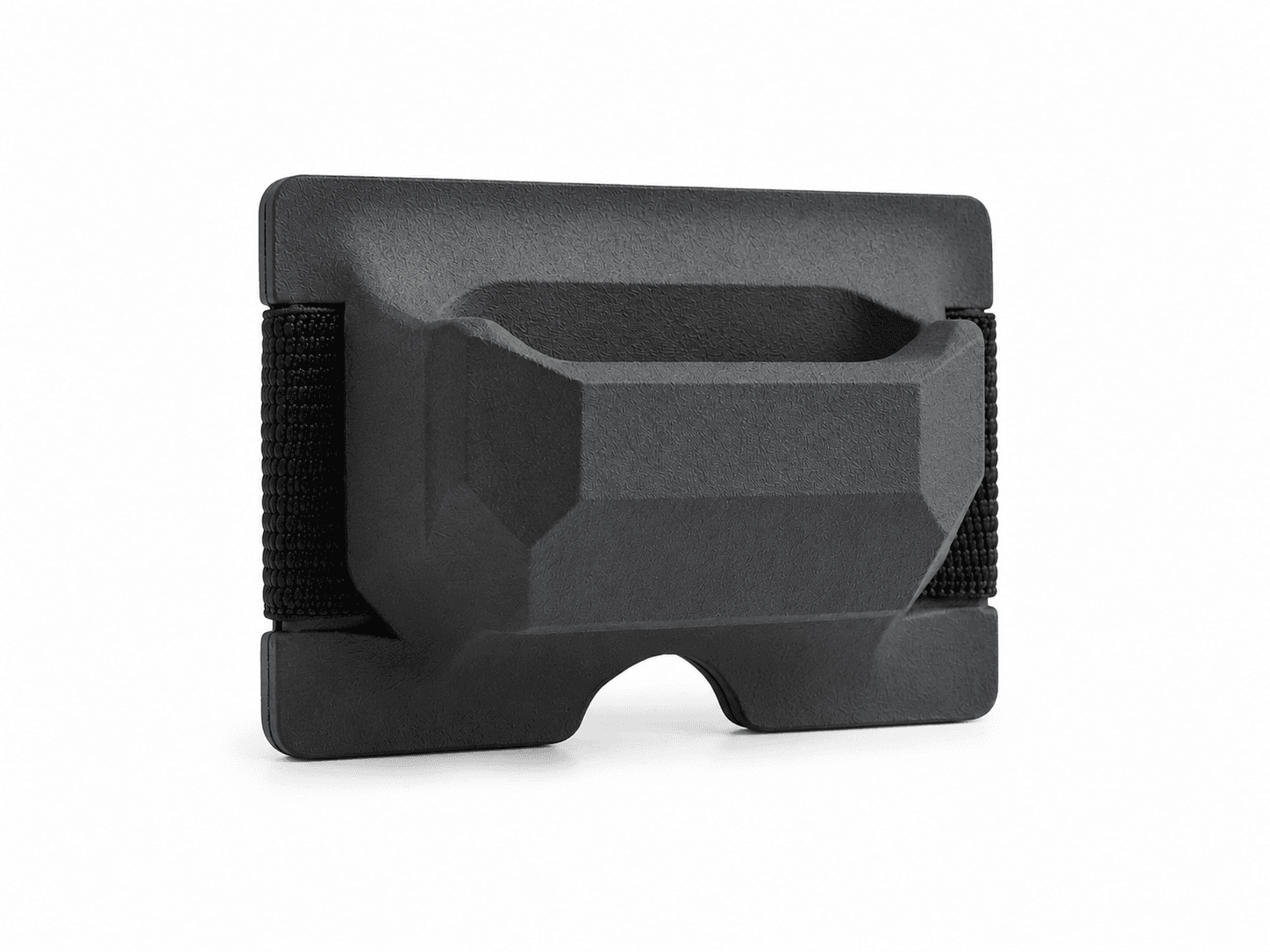 Lump Wallet three-quarter angle view showing the card slot cutout