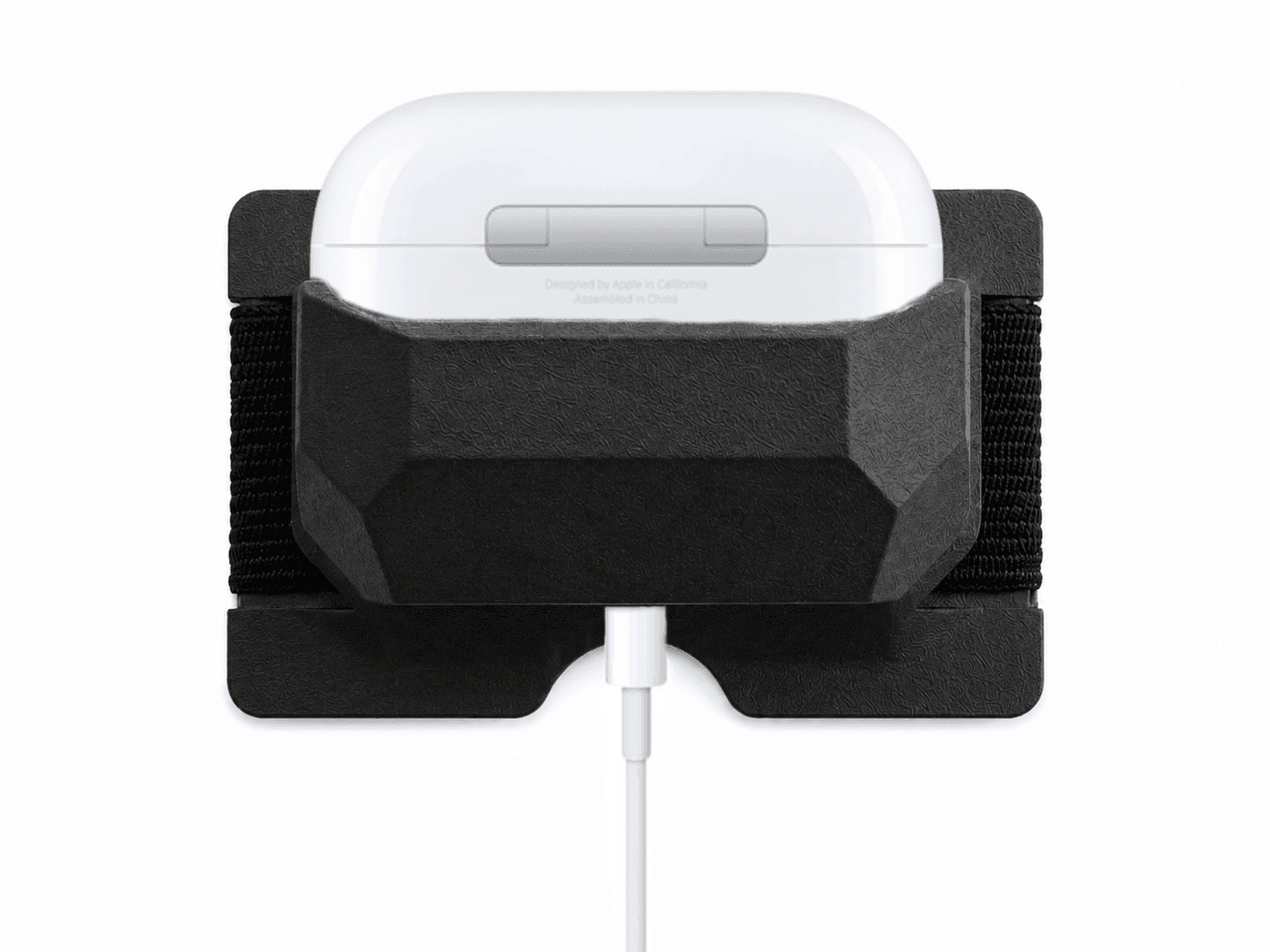 Lump Wallet with AirPods® charging inside via Lightning cable